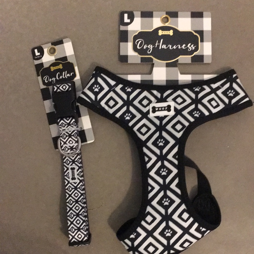 🎉HP🎉🆕Woof Dog Harness and collar size (L)